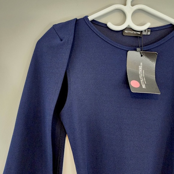 PrettyLittleThing Cape Style Midi Dress Sz. 4 NWT - Picture 5 of 12